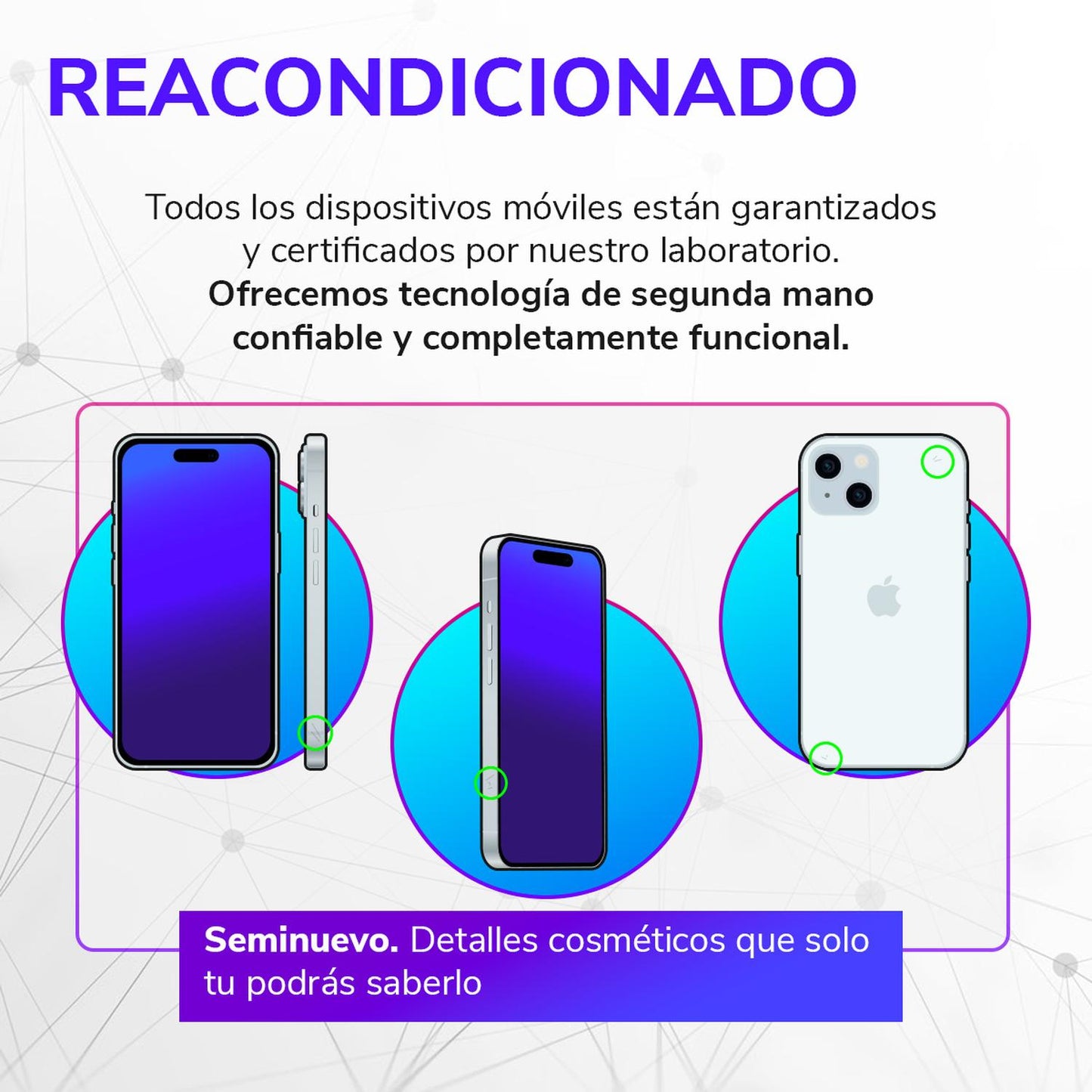 Apple iPhone 13 128GB Verde Reacondicionado Certificado Grado A