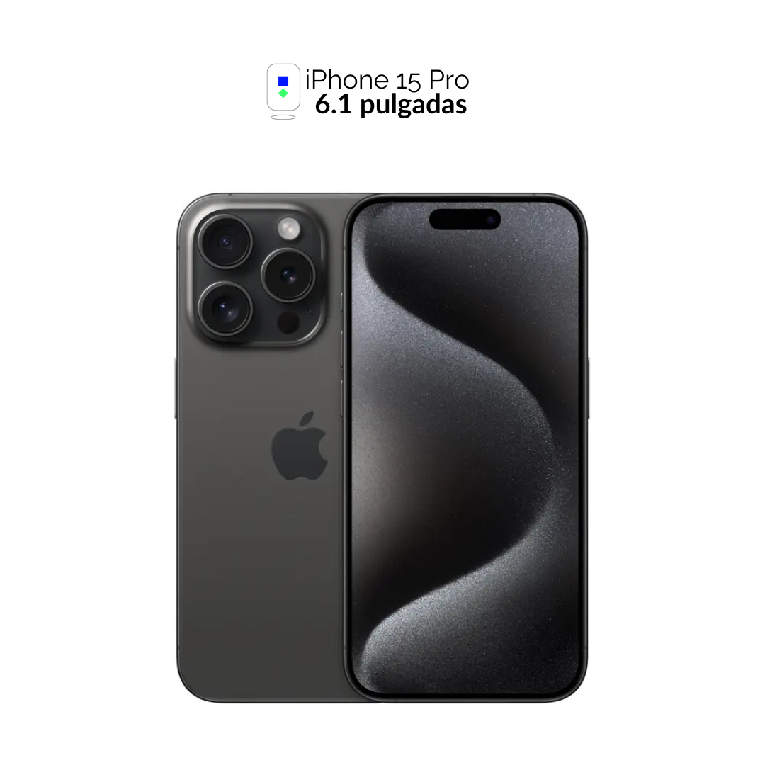 iPhone 15 Pro 1 TB Titanio Negro Reacondicionado Premium