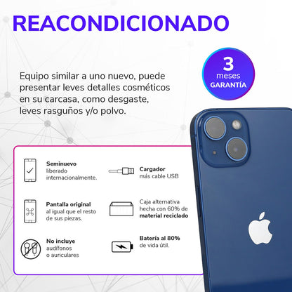 Apple iPhone 13 128GB Blanco Seminuevo