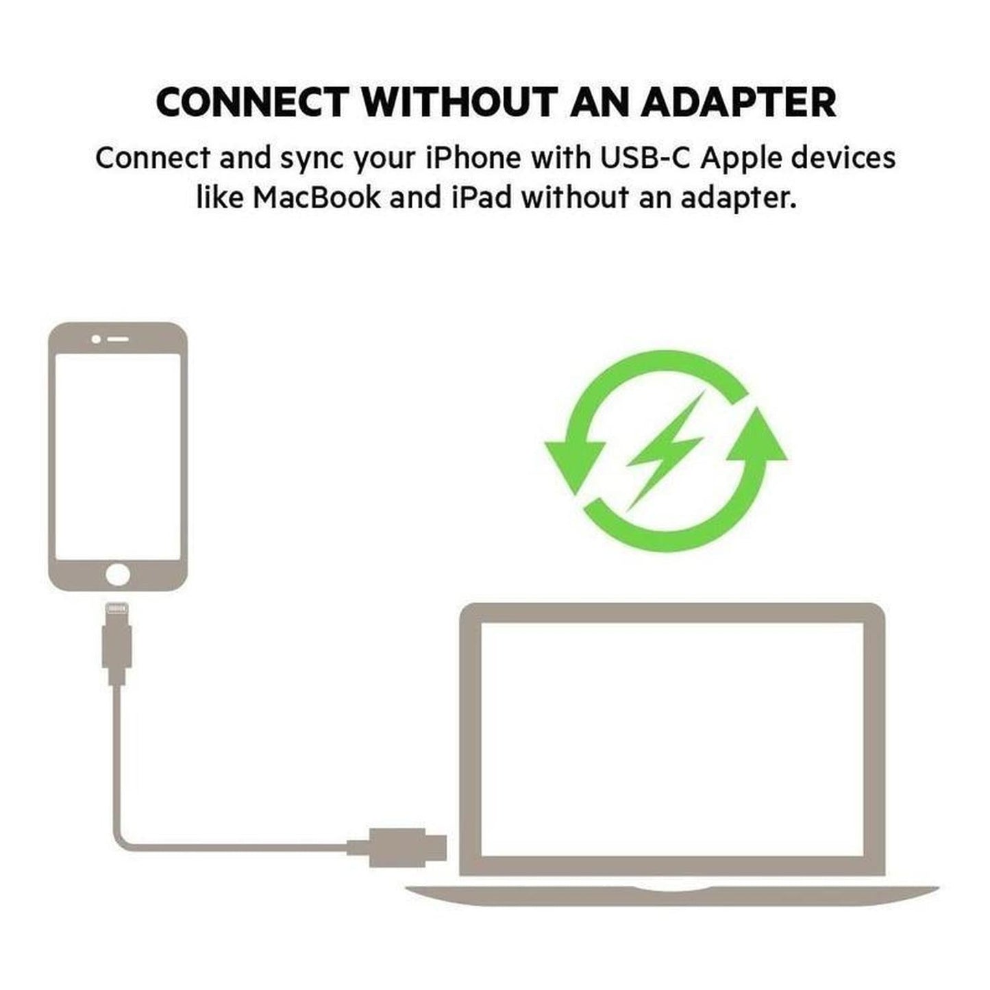 Belkin Cable Usb-c Con Conector Lightning Blanco F8j239bt04