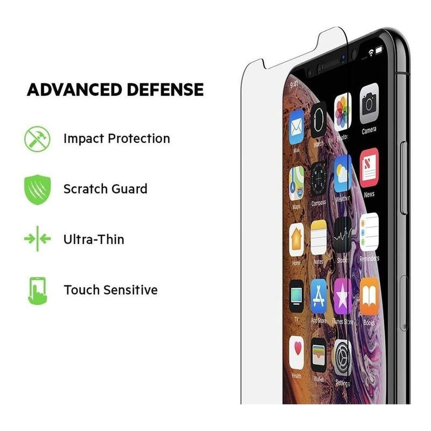 Protector De Pantalla Belkin Vidrio Templado iPhone Xs Max