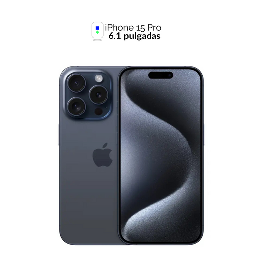 iPhone 15 Pro 1 TB Titanio Azul Reacondicionado Premium