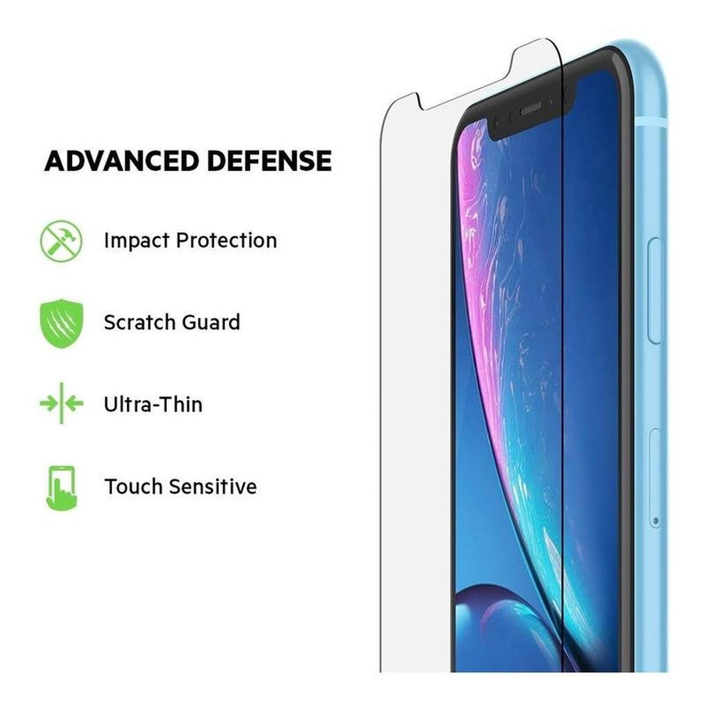 Protector De Pantalla Belkin Vidrio Templado iPhone Xr