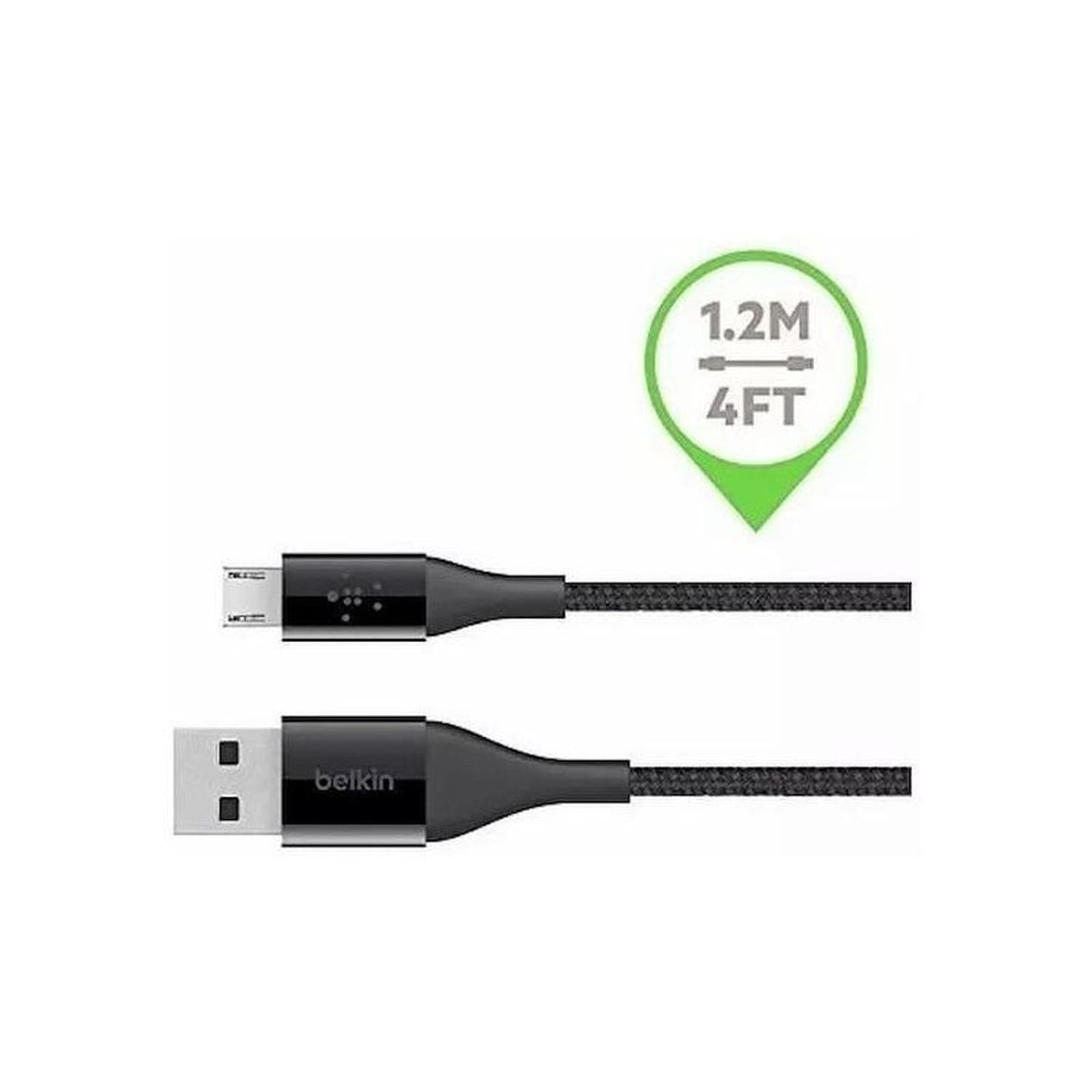 Cable Belkin Micro Usb A Usb Negro F2cu051bt04-blk